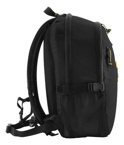 Mochila Nat Geo N21216, Backpack, Explorer Iii Con Sistema De Bloqueo Para Td/td Rfid Color Negro Diseño De La Tela Lisa