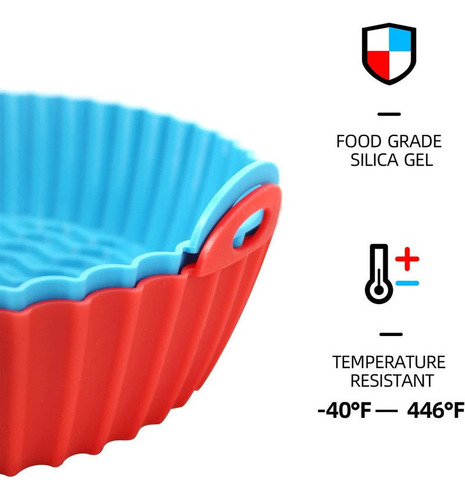 . Kit 3 Moldes Silicona For Air Fryer