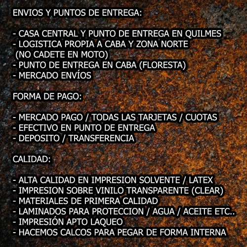 Calcos Chevrolet Sapo / Instrumental / Kit X 6