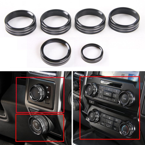 6 Unids Aluminio Negro Aire Acondicionado Y Remolque Y 4wd I