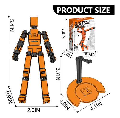 Titan 13 Figura De Acción De 5.5 Pulgadas, Impresa En 3d Mul