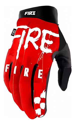 Guantes Blood Rojo Glove Adulto Enduro Moto Atv Fire Mx