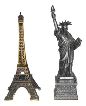 Comprar Réplicas De Metal Estátua Liberdade E Torre Eiffel