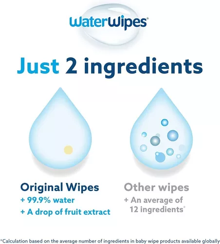 Toallitas Humedas De Agua Bebe WaterWipes Pack x3 180Und