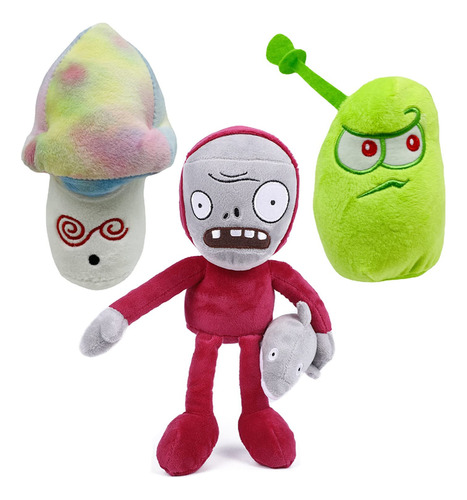 Jhesao Juego De 3 Piezas De Peluche De Plantas Y Zombis, Jug