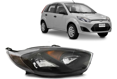 Optica Ford Fiesta One 2009 2010 2011 2012 Negra Derecha