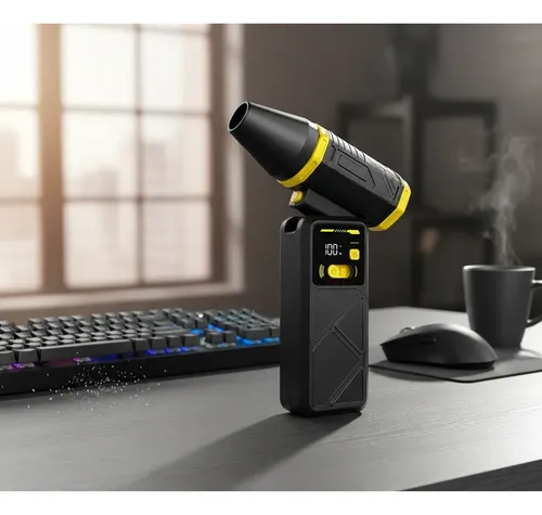 Soprador Turbo Sem Fio 130000rpm Bico 90° Teclado