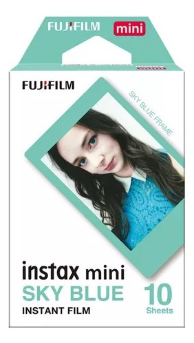 Filme Instantâneo Fujifilm Instax Mini Sky Blue 10 Fotos