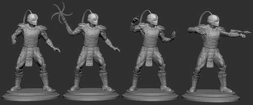  Archivo Stl Impresión 3d - Mortal Kombat Cyrax Y Sektor