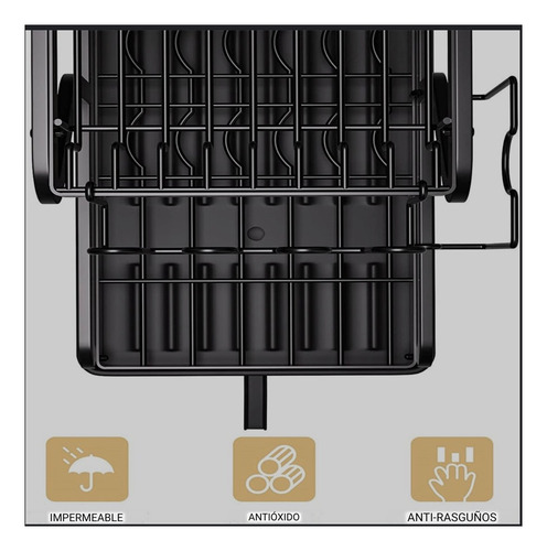 Escurridor De Platos 2 Niveles Secaplatos Multifuncional