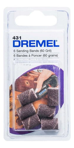 Banda De Lijado 1/4 Grano 60 6 Und Para Mototool Dremel 431