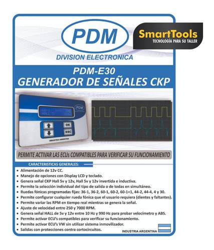 Imagen 3 de 3 de Generador De Señales Ckp Programable Pdm E30