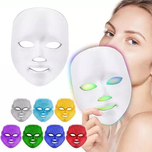 Mascarilla De Tratamiento Facial De Fototerapia Led 7 Colore