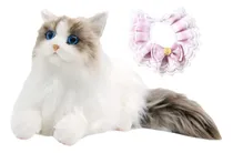 Comprar Realista Ragdoll Gato Animal Relleno Gato Pañuelo Gato Rosa