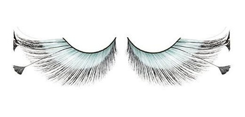 Zinkcolor Mint Blue Feather False Eyelashes F151 Baile Disfr