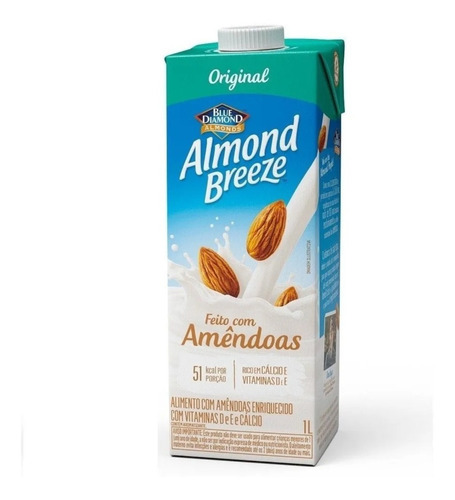 Imagen 2 de 10 de Almond Breeze Leche De Almendra X 6 Original Sin Azucar