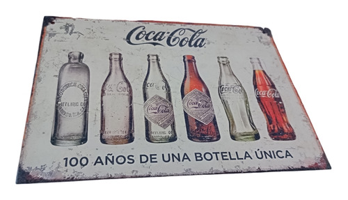 Cartel De Chapa Coca-cola Coca Cola 20x28cm