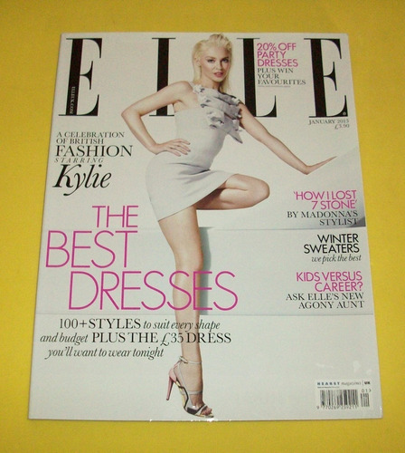 Kylie Minogue Revista Elle Reino Unido 2013