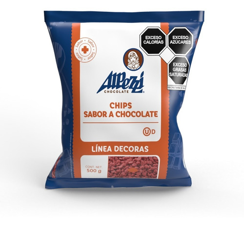 Chips de chocolate Alpezzi color rojo 500gr