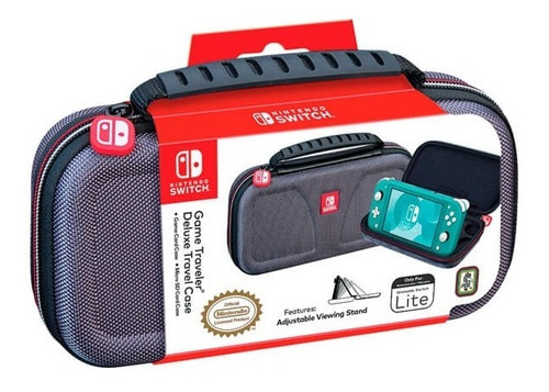 Estuche Game Traveler Deluxe Para Nintendo Switch Lite Gris