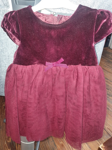 Vestido Importado H&m 9 A 12 Meses Bordo. S/us. 