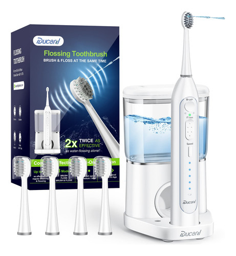 Ducard Hilo Dental De Agua 2 En 1, Cepillo De Dientes Elctri