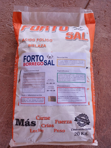 Sal Mineral Vitaminada Para Borrego Forto Sal (Usado)