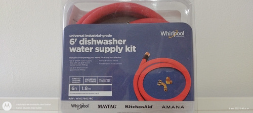 Kit  Mangueras Lavaplatos Whirlpool Kitchenaid Maytag Amana