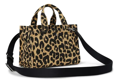 Tote Bag Coach Cargo Tote 26 Leopard Print Cotton Canvas