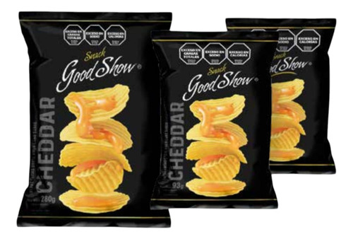 Papas Fritas Sabor Cheddar Good Show 63gr Bulto X12 Unidades