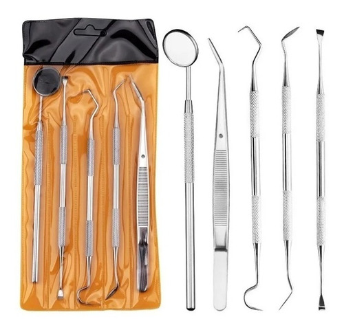 Kit Dental Higiene Acero Inoxidable 5 Piezas