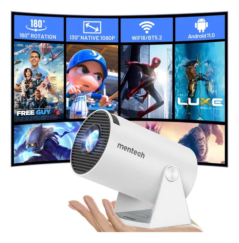 Mini Proyector Con Wifi Y Bluetooth, Proyector Portátil Gi.