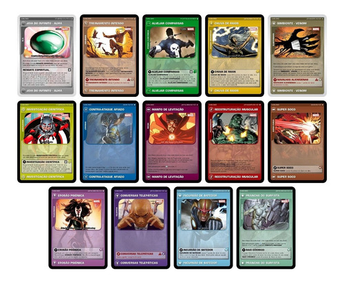 Imagem 1 de 4 de Marvel Lote 100 Cartas Battle Scenes (aleatorias)