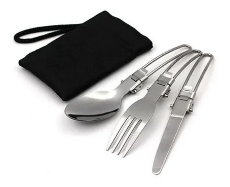 Imagen 3 de 7 de Set Ollas Camping 10 Piezas Con Cocinilla Y Cubiertos