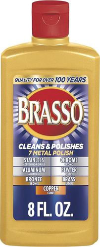 Brasso Deslustre Y Removedor Multiusos Para Metal 237ml