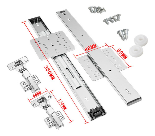 Guías Deslizantes Para Puertas De Armarios 350 Mm