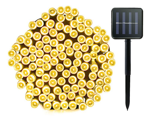 Lalapao Cadena De Luces Solares De 72 Pies, 200 Led, 8 Modos