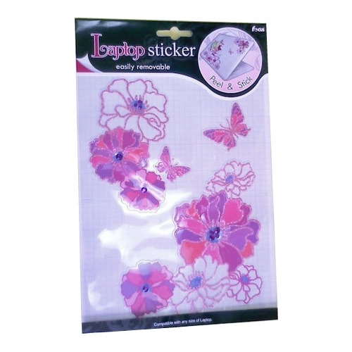 Kit Skin Adesivo Tablet Notebook Flores Rosa Strass Glitter