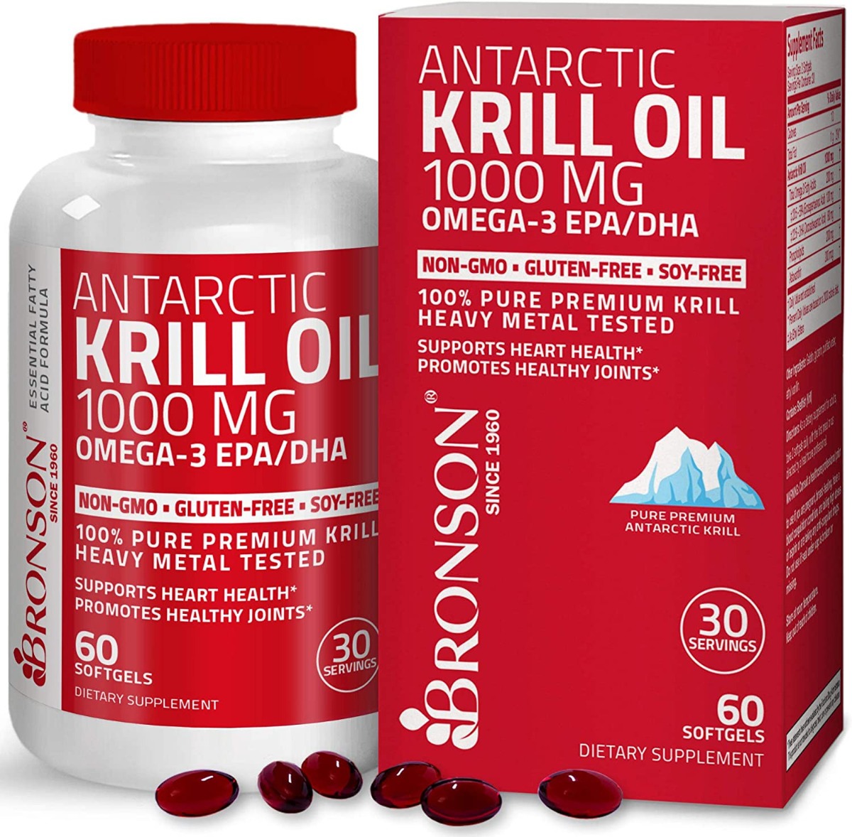 Aceite De Krill 1000mg 60 Capsulas Omega 3 Dha Epa Eg A29 Meses sin