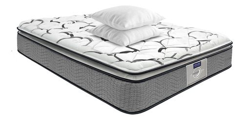 Colchón Matrimonial Restonic Mooncare Anti Micro Despertares Gris Oscuro