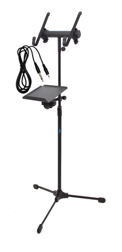 Tripé Suporte P/ Notebook Tablet Mixer Bandeja Reforçada Ask Cor Preto