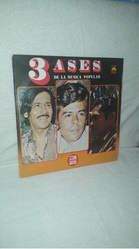Lp.  3 Ases De La Música Popular Colombiana.  (3lp) 1986