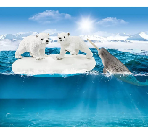Figura Parque Infantil Polar 4pcs +3 Schleich 42531 Trex