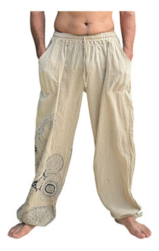 Pantalón Yoga Hombre Mujer Babucha Bambula  Taichi Jogger