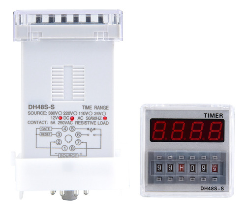 Temporizador De Retardo Programable Time Relay 0.1s-99h De 8