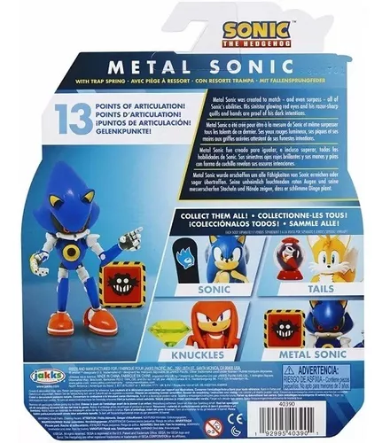 BONECO DO SONIC METAL SONIC PERSONAGEM ARTICULADO