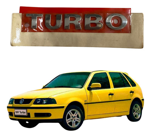 Emblema Turbo Do Gol Parati 1.0 Turbo