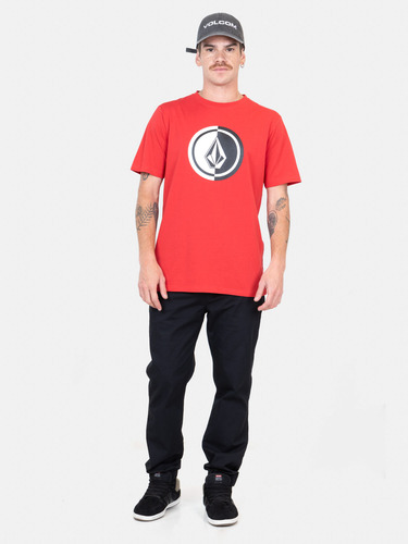 Polera Mc Riskflow Rojo Hombre Volcom