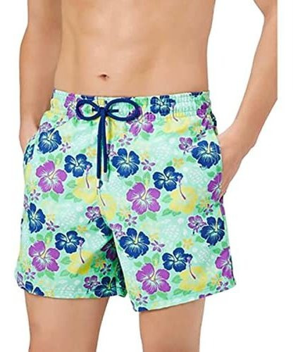 Vilebrequin Boy's Moorea Swim Trunks, Cardamom, Zbr3j