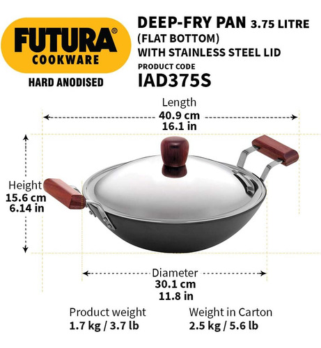 Futura Induccion Compatible Duro Anodizado Fondo Plano Pr...